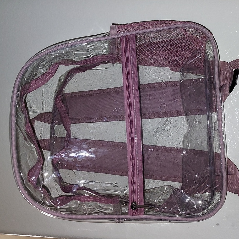 Rose gold stadium clear bag
